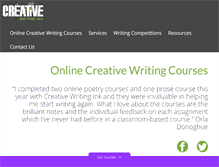 Tablet Screenshot of creativewritingink.co.uk